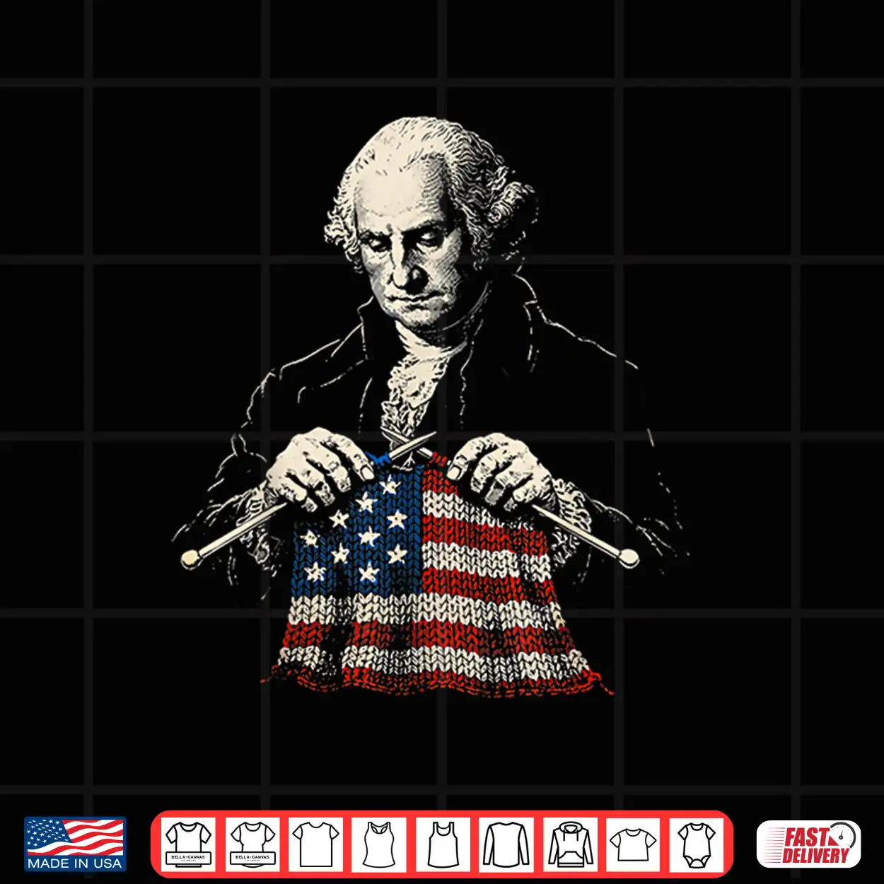 George Washington Knitting Shirt George Washington Knitting Shirt