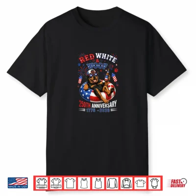 Red White And Dog Sound 1776 2026 4Th Of July Rottweiler Shirt
