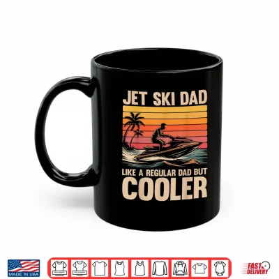 Mug Vintage Jetski Father Funny Jet Skiing Lover Dad Shirt