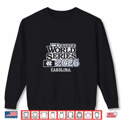 Sweatshirt 2026 College World Series UNC Tar Heels Baseball Shirt