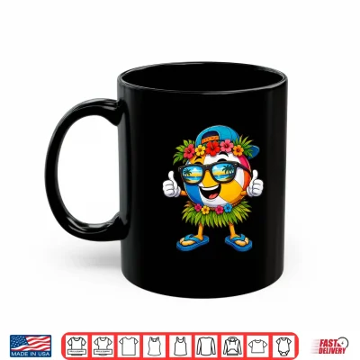 Mug Hawaiian Volleyball Ball Tropical Beach Summer Vacation Shirt