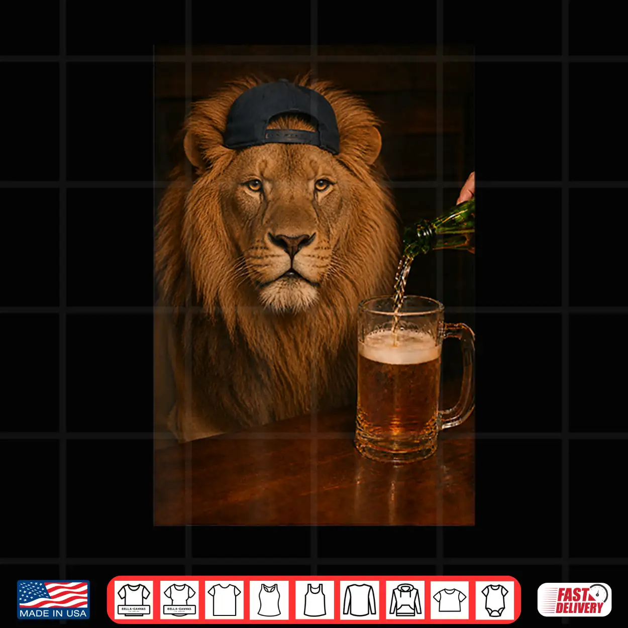 Lion Drinking Beer Funny Fathers Day Animal Meme Shirt Lion Drinking Beer Funny Fathers Day Animal Meme Shirt