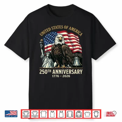 250Th Anniversary Usa Shirt Patriotic Freedom 4Th Of July Performance Shirt
