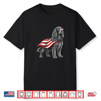 Boykin Spaniel 4Th Of July Us American Flag Dog Patriotic Shirt