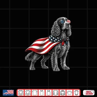 Boykin Spaniel 4Th Of July Us American Flag Dog Patriotic Shirt 4 Design Boykin Spaniel 4th of July US American Flag Dog Patriotic Shirt