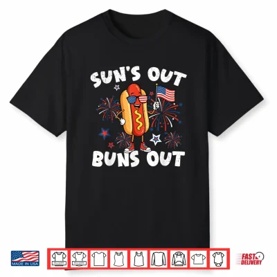 Funny 4Th Of July Hotdog Usa Flag Patriotic Women Men Kids Shirt