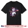 Patriotic Americorn Unicorn American 4Th Of July Kids Girls Shirt