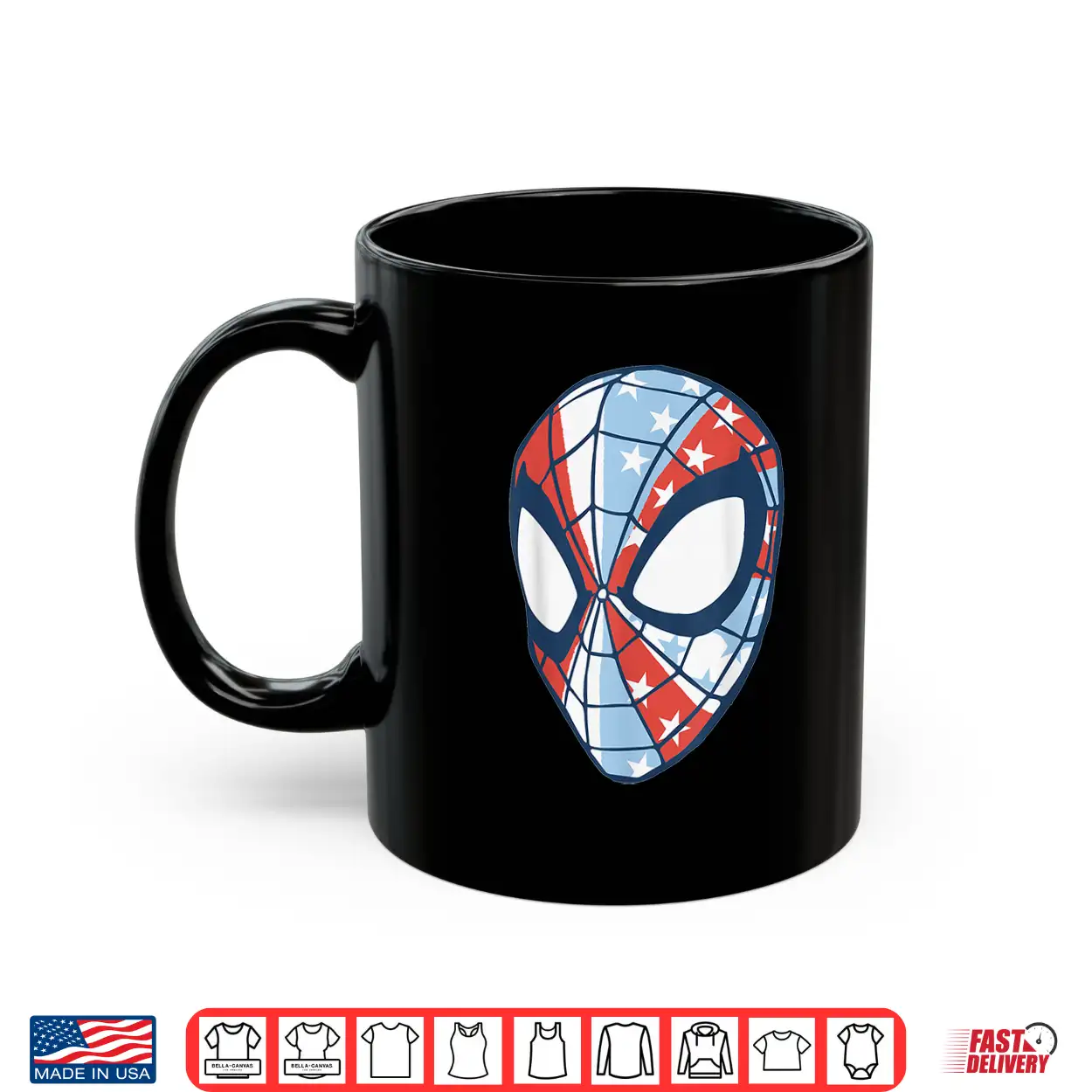 Marvel Spider Man 4Th Of July Usa Flag Print Spidey Mask Shirt Marvel Spider Man 4Th Of July Usa Flag Print Spidey Mask Shirt