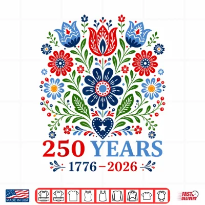 1776 2026 America Anniversary 4Th July Usa Birthday Floral Shirt 4 Design 1776 2026 America Anniversary 4th July USA Birthday Floral Shirt