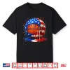Basketball Ice Cream Drip Patriotic 4Th Of July Shirt