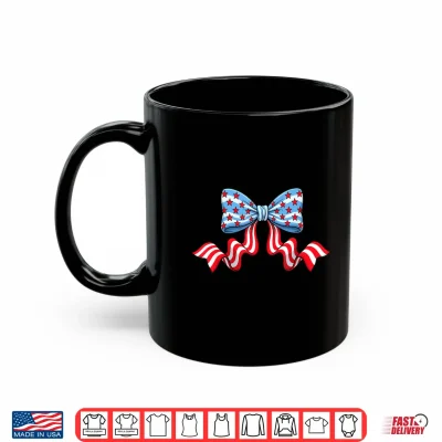 Coquette Bow Patriotic Usa American Flag 4Th Of July Women Shirt 3 Mug Coquette Bow Patriotic USA American Flag 4th of July Women Shirt