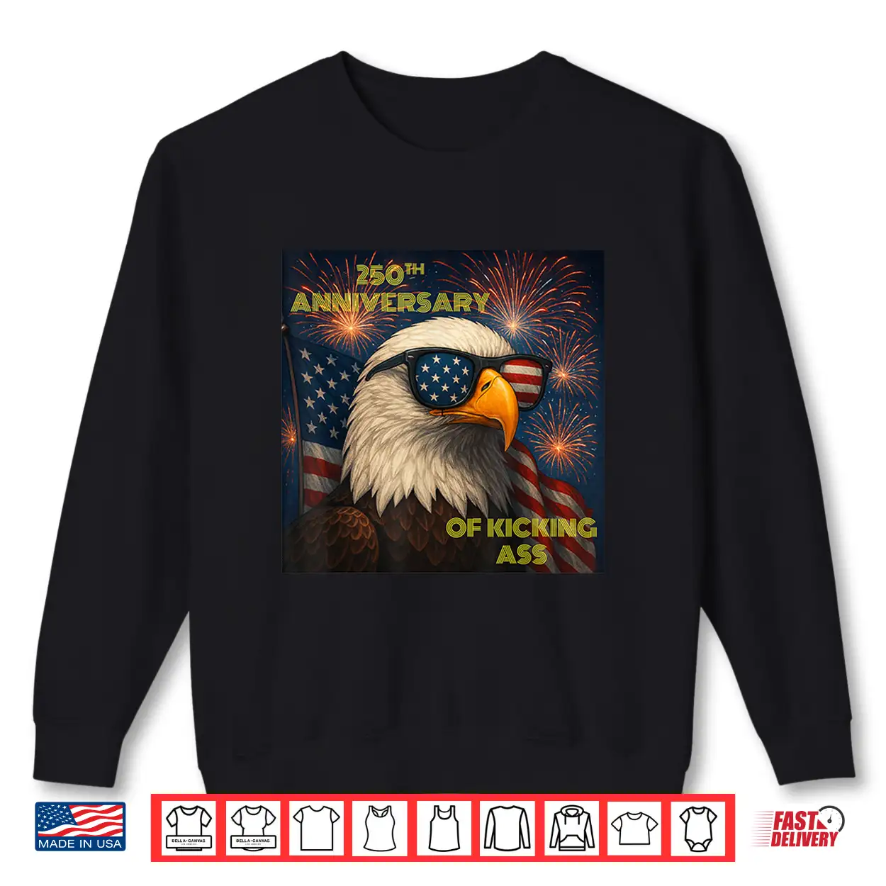 Merica 4Th Of July Merch. Usa Eagle 250Th Anniversary Shirt Merica 4Th Of July Merch. Usa Eagle 250Th Anniversary Shirt