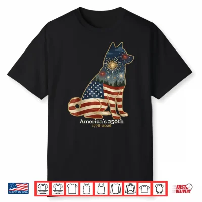 Shiba Inu America’S 250Th Anniversary 4Th Of July Shirt