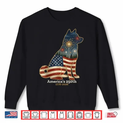Shiba Inu America'S 250Th Anniversary 4Th Of July Shirt 2 Sweatshirt Shiba Inu Americas 250th Anniversary 4th of July Shirt
