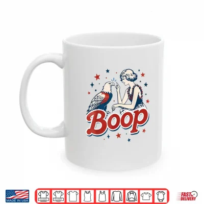 Mug Vintage Cute 4th of July Funny Boop Eagle Patriotic Merica Shirt