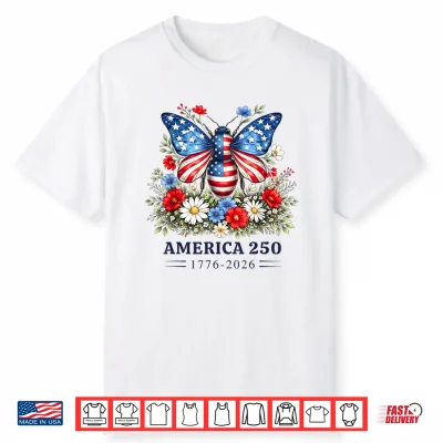 250Th Anniversary Patriotic Bee Usa Flag 4Th Of July Outfits Shirt
