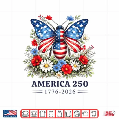 Design 250th Anniversary Patriotic Bee USA Flag 4th of July Outfits Shirt