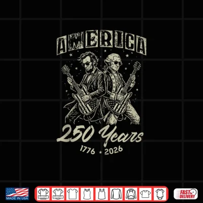 America 250 Lincoln Washington 250Th Anniversary 4Th Of July Shirt 4 Design America 250 Lincoln Washington 250th Anniversary 4th of July Shirt