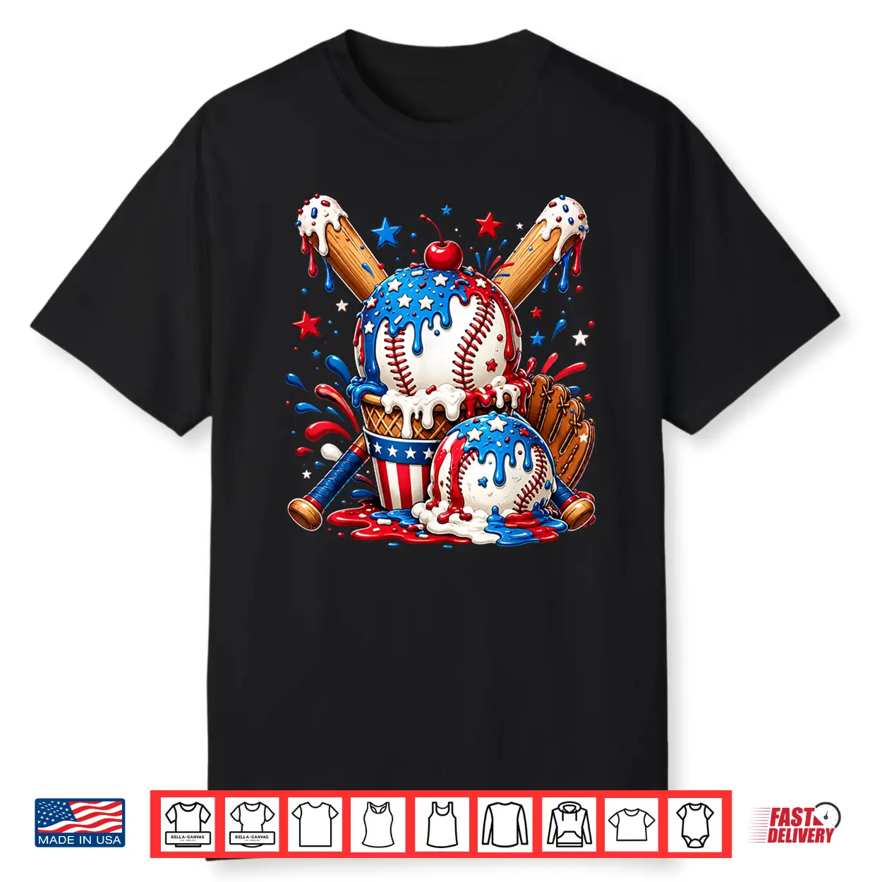 Vintage Baseball Patriotic 4Th Of July Shirt Vintage Baseball Patriotic 4Th Of July Shirt