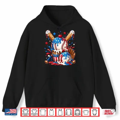 Vintage Baseball Patriotic 4Th Of July Shirt 1 Hoodie Vintage Baseball Patriotic 4th of July Shirt