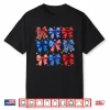 4Th Of July Patriotic Coquette Bow Usa Flag Women Girl Shirt