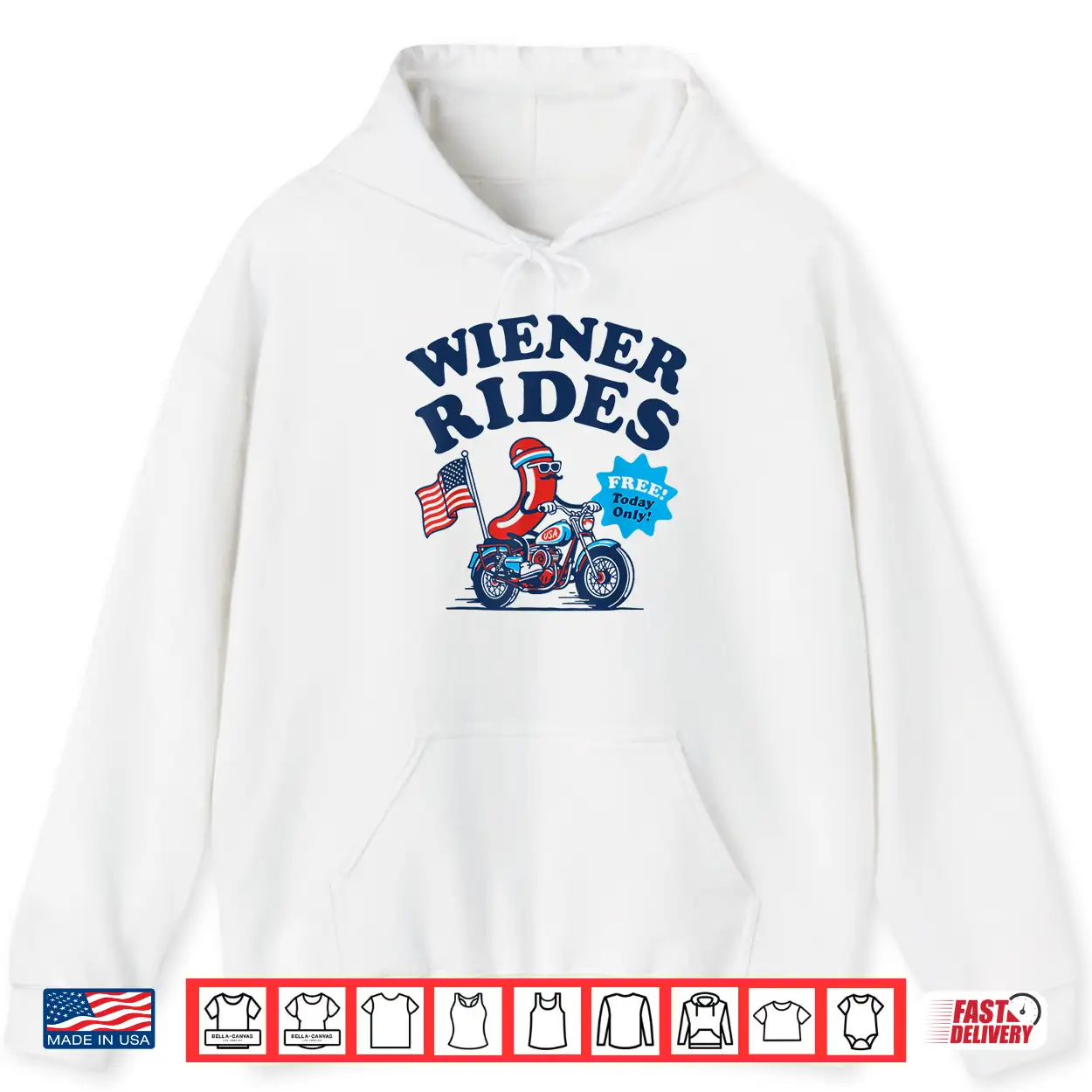 4Th Of July Funny Hot Dog Wiener Rides Shirt 4Th Of July Funny Hot Dog Wiener Rides Shirt
