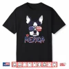 Boston Terrier Merica American Sunglasses 4Th Of July Performance Shirt