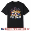 Corgi Dog 250 Anniversary Usa 250Th Corgi 4Th Of July Shirt