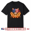 Funny Cat Hotdog 4Th Of July Patriotic Usa Flag Men Women Shirt