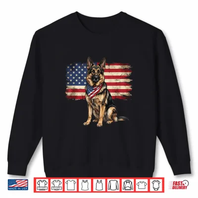 Sweatshirt Funny Liberal USA Flag Inspired Patriotic American Dog Lover Shirt