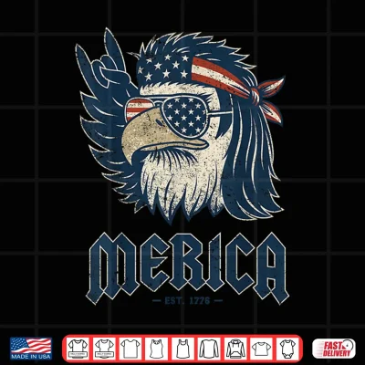 Design Merica Eagle Rock Hand 4th of July Vintage Shirt