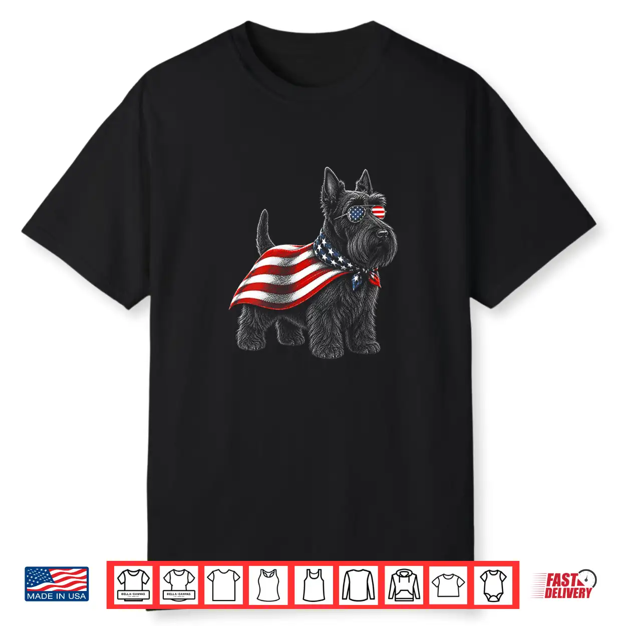 Scottish Terrier 4Th Of July Us American Flag Dog Patriotic Shirt Scottish Terrier 4Th Of July Us American Flag Dog Patriotic Shirt