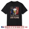 Vintage 250 Years 1776 2026 Patriotic Eagle American Flag Shirt