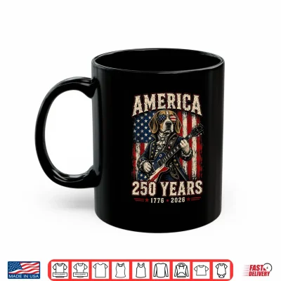 Mug 250 Years America Beagle Patriotic USA Freedom 4th of July Shirt