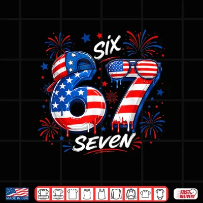 4Th Of July Funn 67 Six Seven Meme Patriotic Men Women Kid Shirt 4 Design 4th of July Funn 67 Six Seven Meme Patriotic Men Women Kid Shirt
