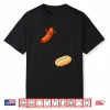 Funny Hot Dog Jumping Into Bun Bbq 4Th Of July Shirt