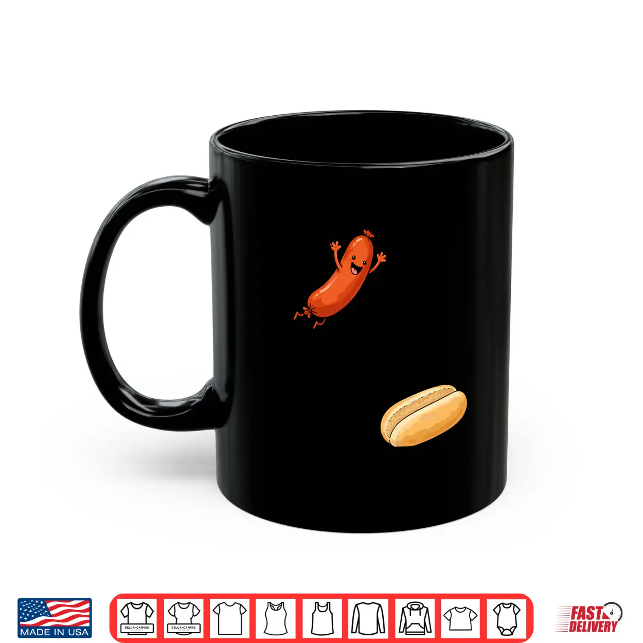 Funny Hot Dog Jumping Into Bun Bbq 4Th Of July Shirt Funny Hot Dog Jumping Into Bun Bbq 4Th Of July Shirt