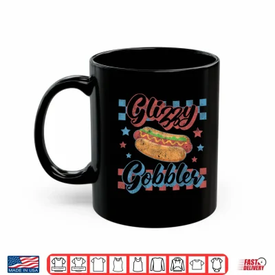 Mug Hotdog Glizzy Gobbler Vintage 4th of July Hot Dog Shirt