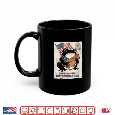 Mug Hotdogologist Grumpy Frog Hot Dog 4th of July Japanese Shirt