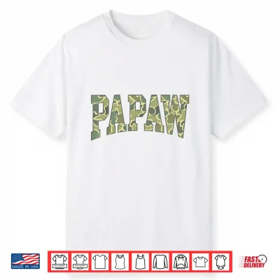 Papaw Camo Camouflage Father’S Day Grandfather Shirt