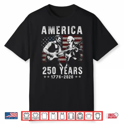 President Abraham Lincoln George Washington Playing Guitar Shirt