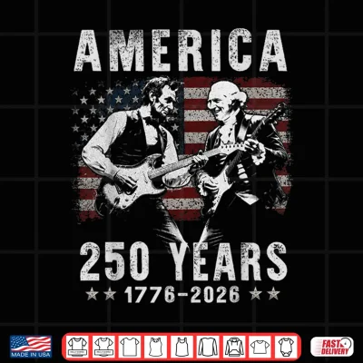 Design President Abraham Lincoln George Washington Playing Guitar Shirt
