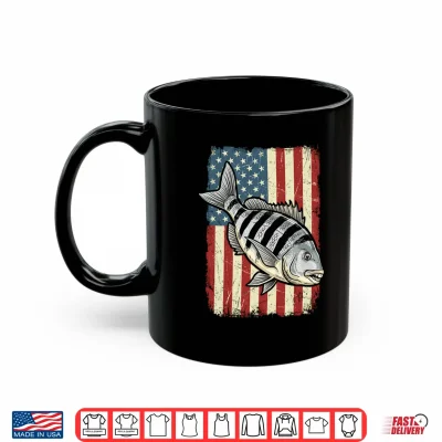 Mug Sheepshead US Flag 4th of July Shirt