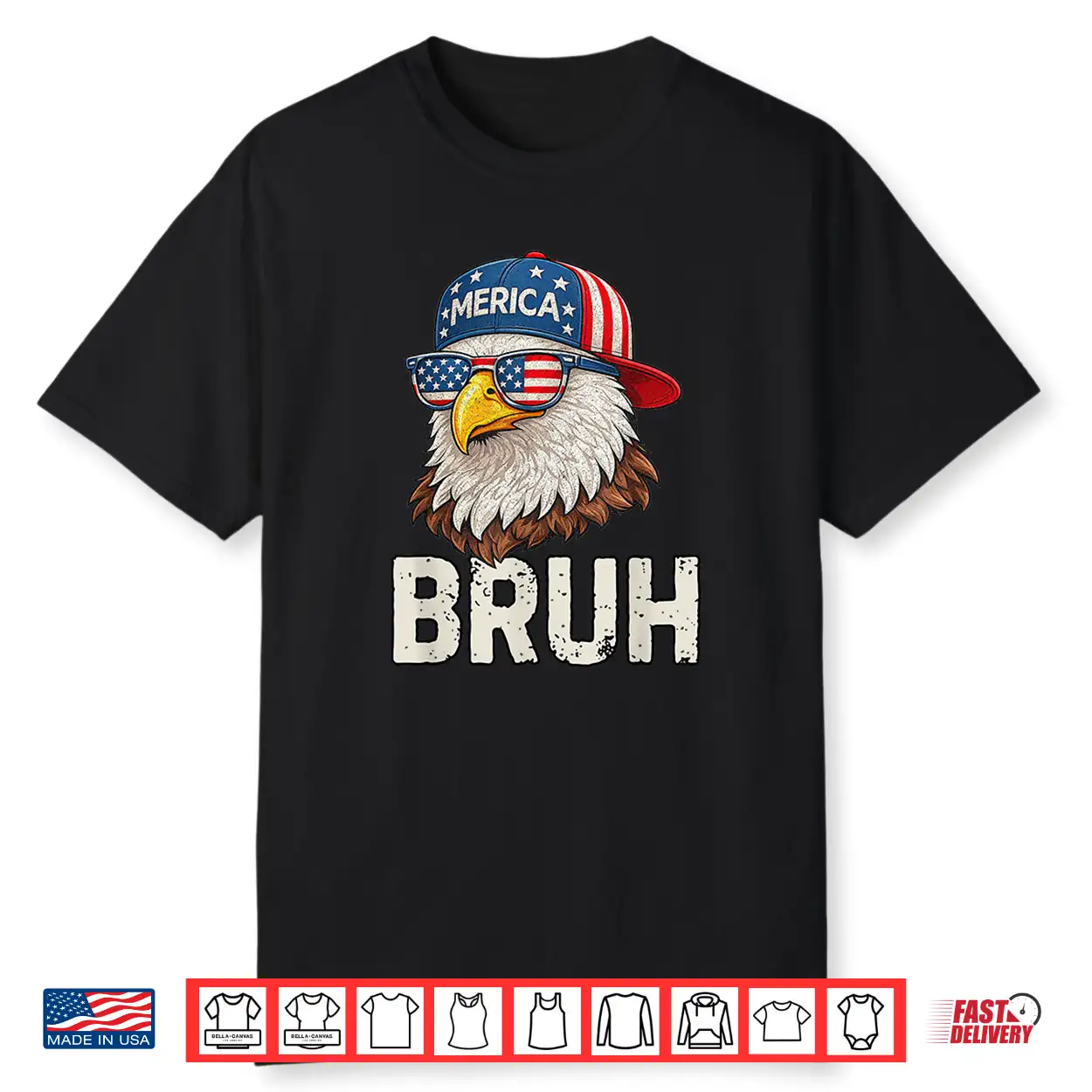 Vintage Merica Us Bald Eagle Patriotic 4Th Of July Bruh Mens Shirt Vintage Merica Us Bald Eagle Patriotic 4Th Of July Bruh Mens Shirt