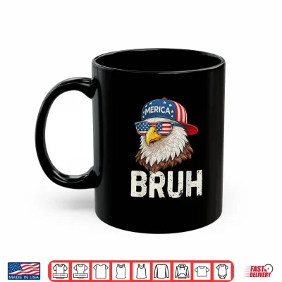 Vintage Merica Us Bald Eagle Patriotic 4Th Of July Bruh Mens Shirt 3 Mug Vintage Merica US Bald Eagle Patriotic 4th of July Bruh Mens Shirt