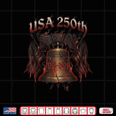 Design USA 250th Anniversary 1776 to 2026 Liberty Bell Shirt