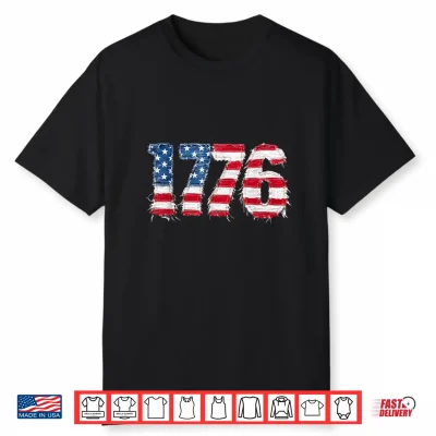 Vintage Printed Patchwork Us Flag Patriotic 4Th Of July Shirt