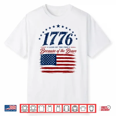 1776 Patriotic Distressed Usa Flag 250 Years 4Th Of July Shirt