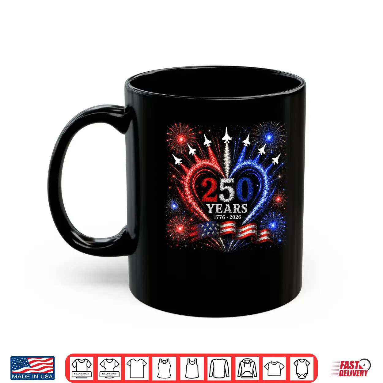4Th Of July American Flag 250 Years Of Freedom Heart Jets Shirt 4Th Of July American Flag 250 Years Of Freedom Heart Jets Shirt