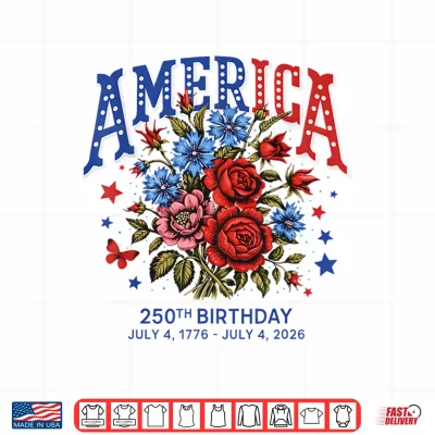 Design 250 Years America Anniversary USA 250th Birthday Shirt